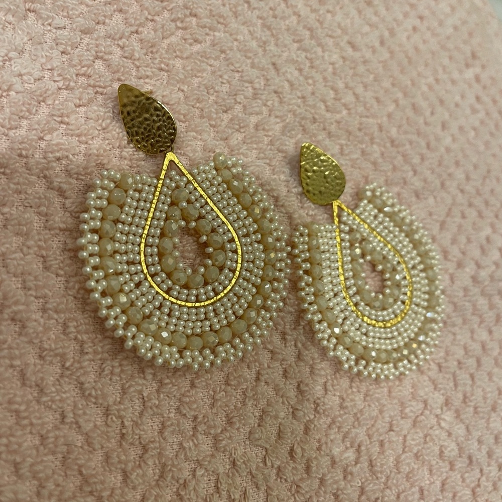 Large Pearl Statement Earrings